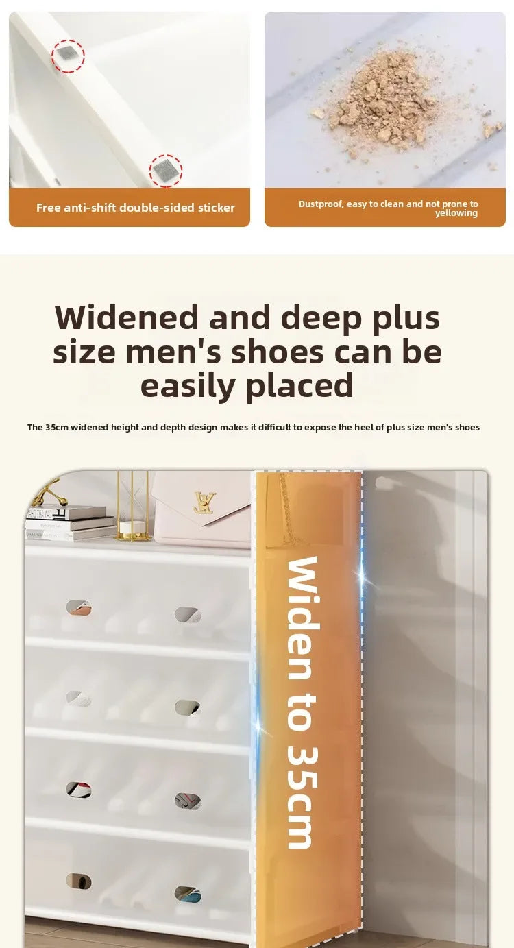 Meuble de Rangement Multi-Usages à Fixation Porte – Étagère Chaussures & Chapeaux Multi-Niveaux, Montage Simple