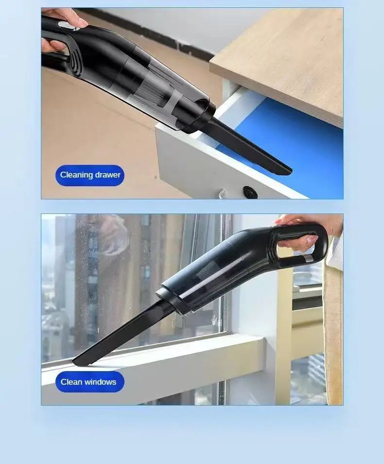 Aspirateur Sans Fil Portable 10 000 Pa – Nettoyage Puissant pour Voiture & Maison