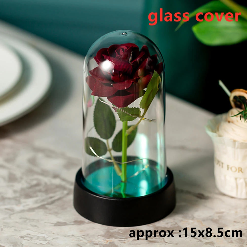 Rose LED Galaxy (1 Pièce) – Fleur Artificielle Élégante, Déco Mariage & Cadeau Saint-Valentin / Fête des Mères