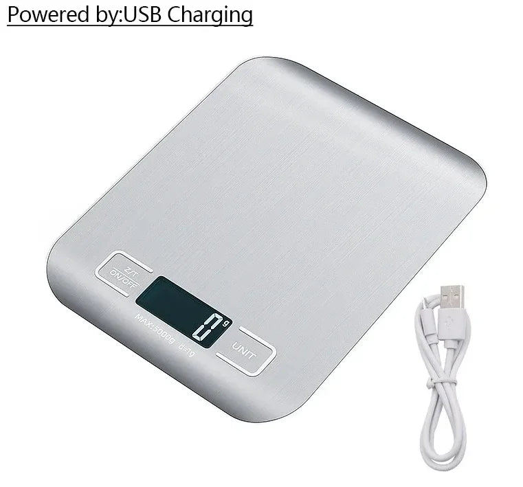 Balance de Cuisine Numérique Précise 1g – Écran LCD & Capacité 5/10 kg