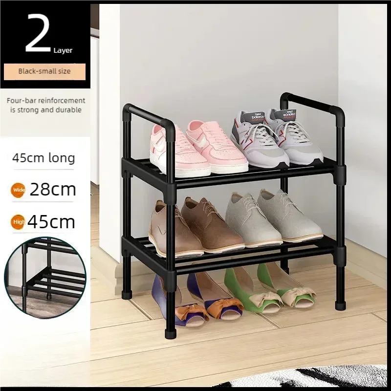 Étagère à Chaussures Multi-Niveaux en Métal – Organiseur Gain de Place avec Compartiments Modulables