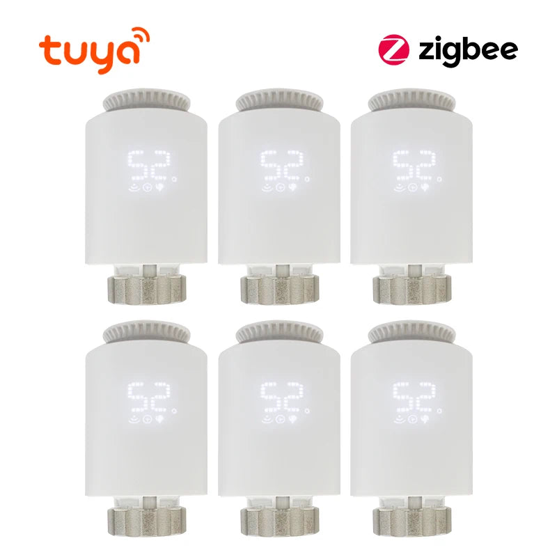 Thermostat Radiateur Intelligent ZigBee 3.0 – Tête Thermostatique Connectée Tuya