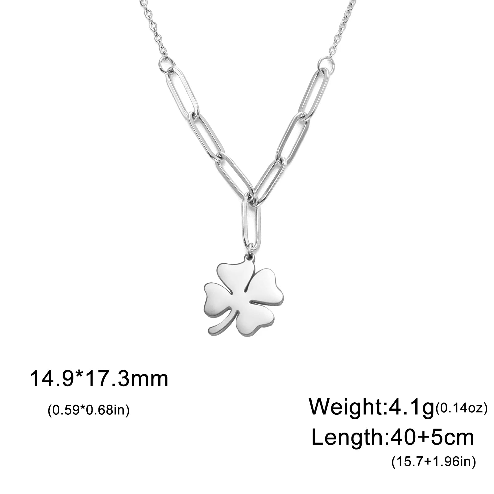 🍀 Collier Trèfle Porte-Bonheur “Cazador” – Double Chaîne Dorée en Acier Inoxydable (2026)