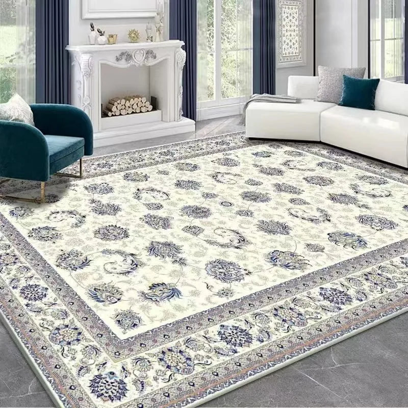 Tapis Persan Luxe VIKAMA – Style Bohème Ethnique, Élégant pour Salon & Chambre