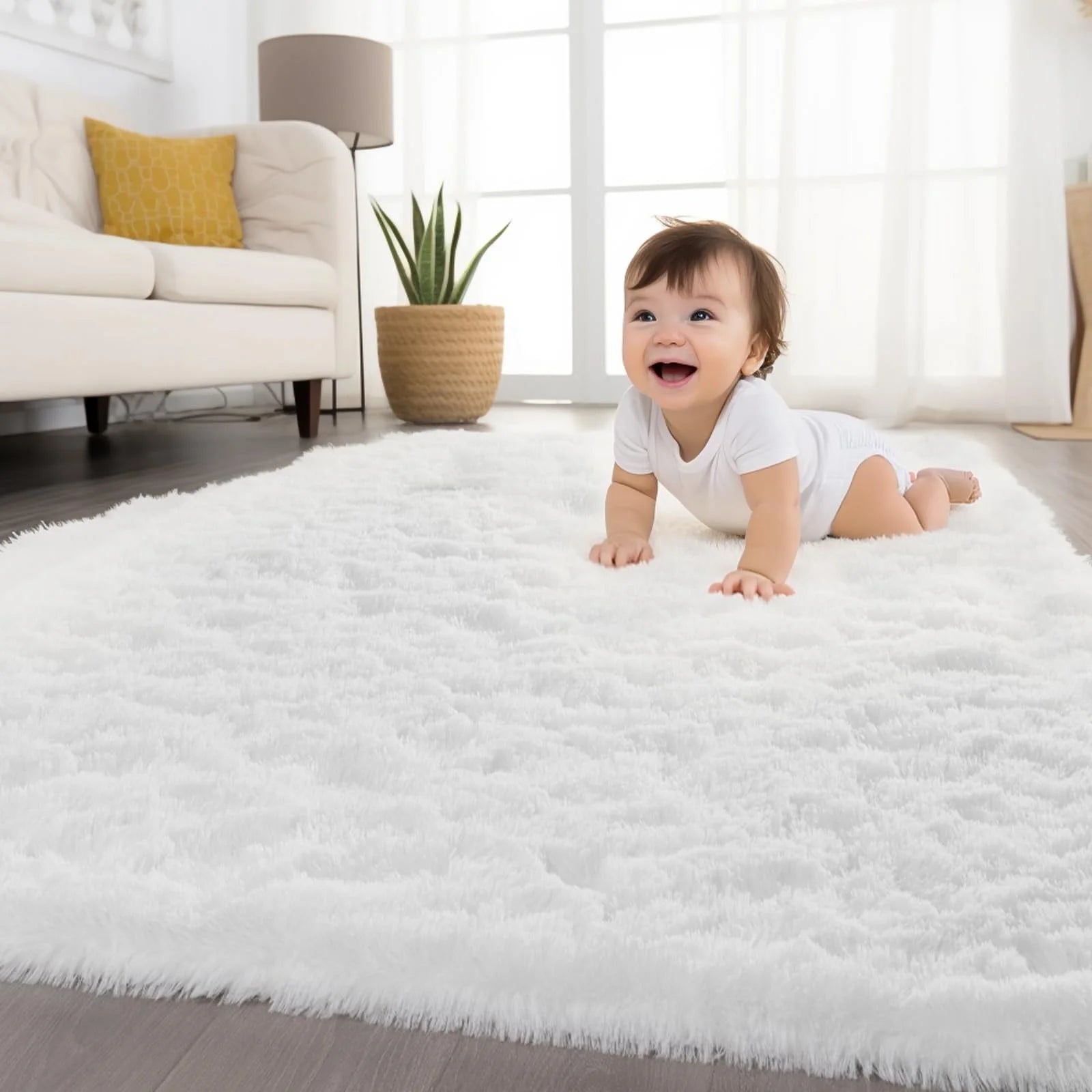Tapis Minimaliste VIKAMA Antidérapant & Doux – Idéal Salon, Chambre Enfant & Salle de Bain