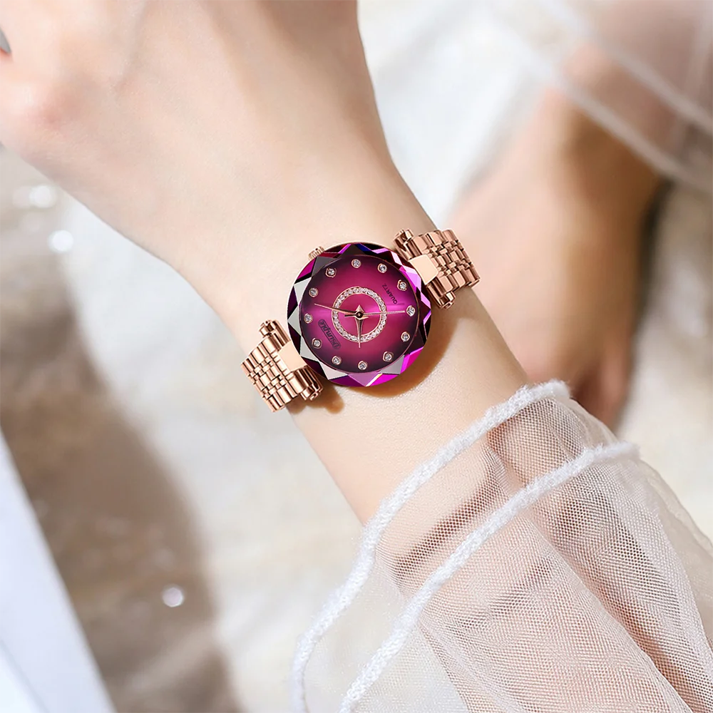 Coffret Montre Femme Élégance Luxe (2 Pièces) – Montre Quartz Chic & Accessoires Mode Soirée