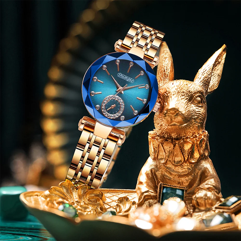 Coffret Montre Femme Élégance Luxe (2 Pièces) – Montre Quartz Chic & Accessoires Mode Soirée