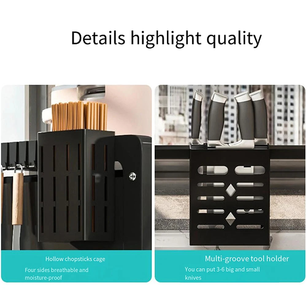 Égouttoir de Vaisselle au-dessus de l’Évier 3 Niveaux en Acier – Grand Organisateur avec Porte-Ustensiles et Protection