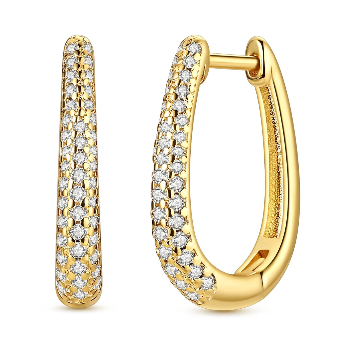 Boucles d’Oreilles Cercle en Argent 925 Plaqué Or – Motifs Soleil, Lune et Cœur pour Femme