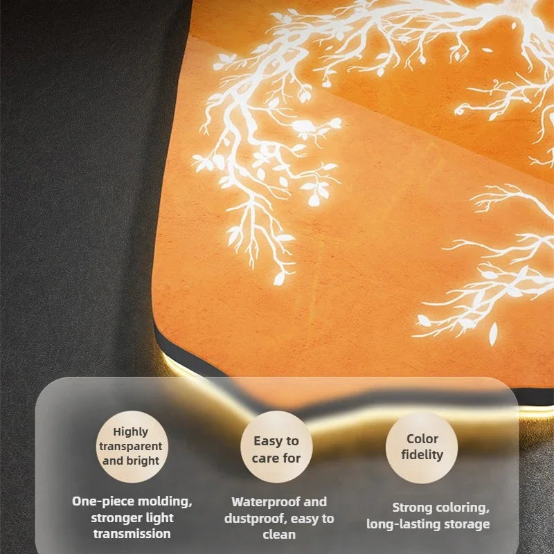 Horloge Murale LED 16 pouces Lune et Terre – Design Moderne et Silencieux pour Salon et Chambre