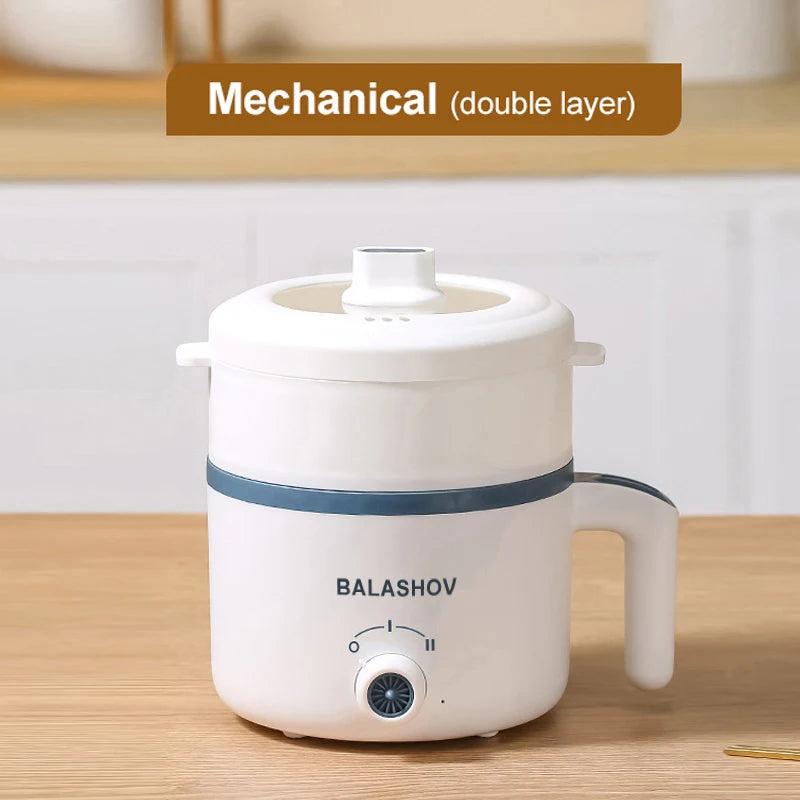 Cuiseur à Riz Électrique 1,7 L – Multicuiseur Compact Antiadhésif à Double Niveau