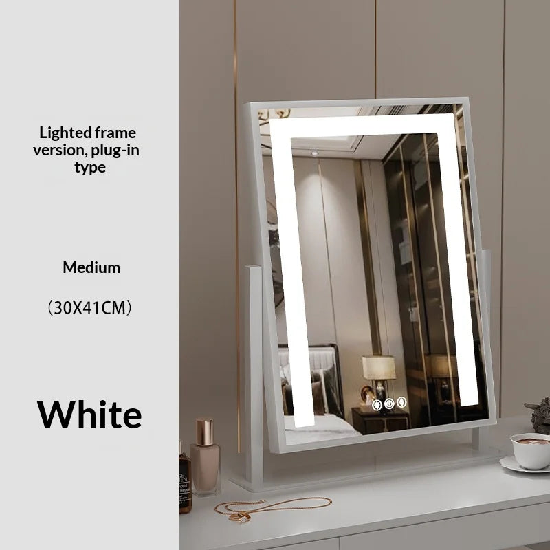 Miroir sur Pied Grand Format avec Éclairage – Miroir Complet pour Chambre et Salon, Design Autoportant