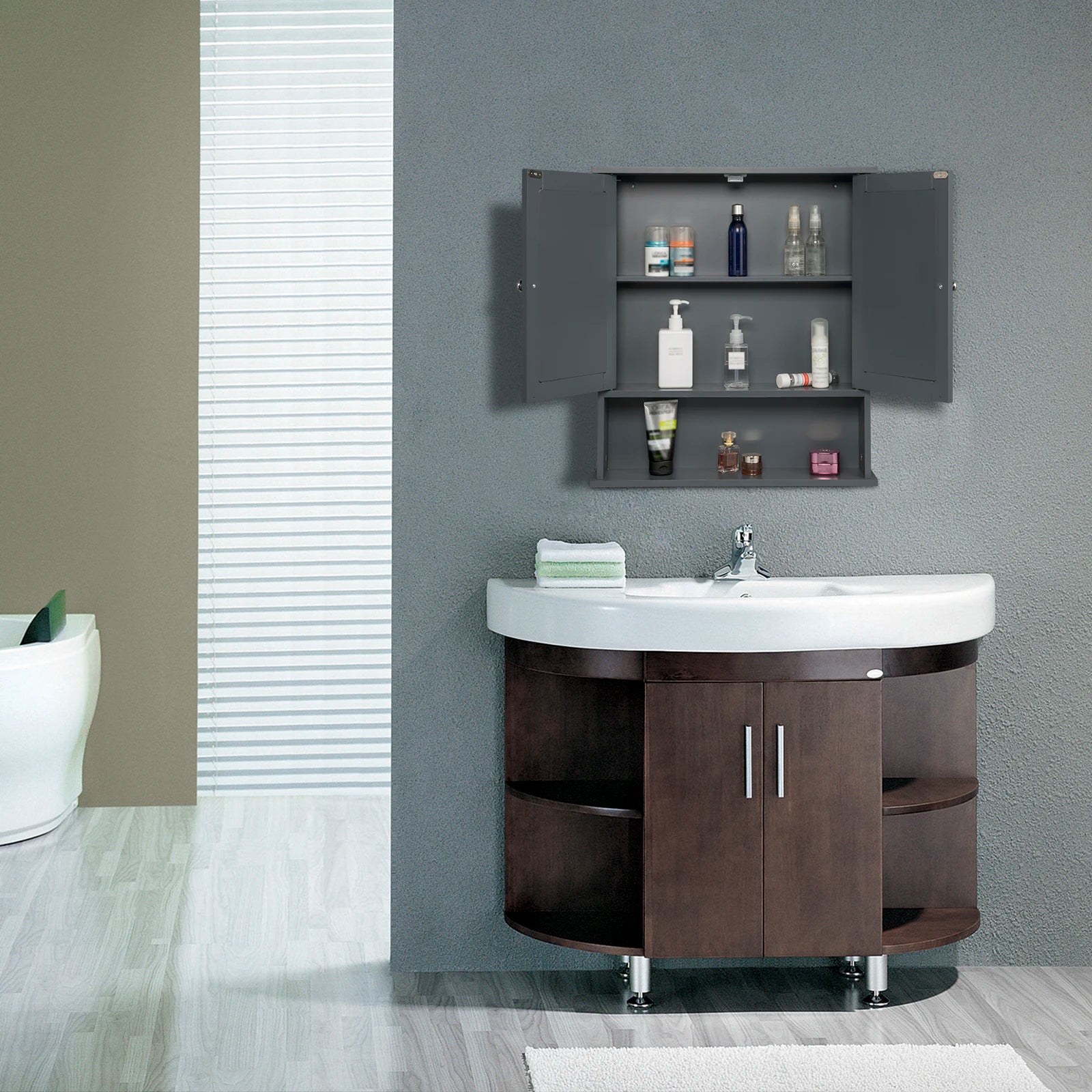Bathroom Wall Cabinet with Mirror – Premium Compact Design &amp; Smart Storage