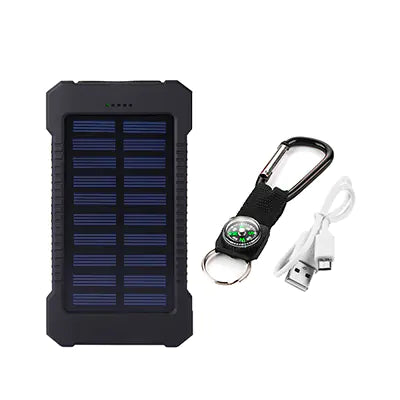 Batterie Solaire Puissante 20000mAh – Rechargez Où Que Vous Soyez