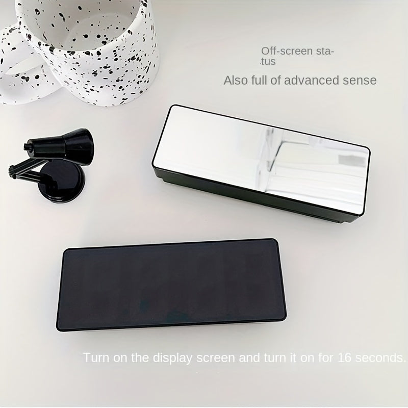 Réveil Numérique LED pour Chambre – Affichage de la Température, Luminosité Réglable, Format Bureau ou Mur, Mode 12/24 h